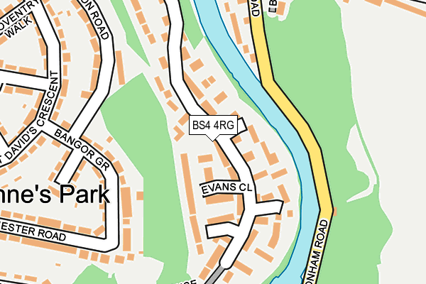 BS4 4RG map - OS OpenMap – Local (Ordnance Survey)