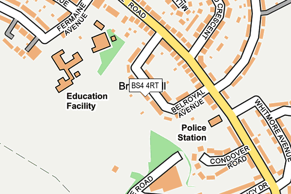 BS4 4RT map - OS OpenMap – Local (Ordnance Survey)