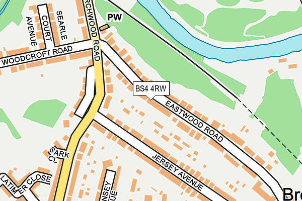 BS4 4RW map - OS OpenMap – Local (Ordnance Survey)