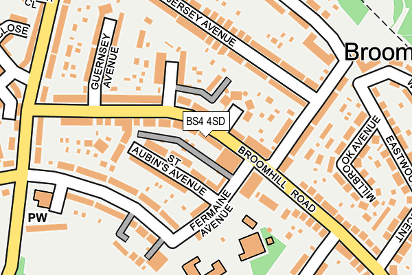 BS4 4SD map - OS OpenMap – Local (Ordnance Survey)