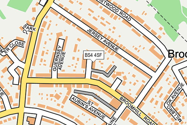 BS4 4SF map - OS OpenMap – Local (Ordnance Survey)