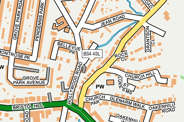 BS4 4SL map - OS OpenMap – Local (Ordnance Survey)