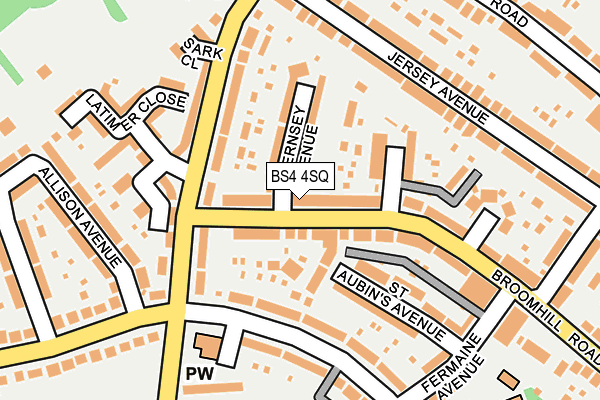 BS4 4SQ map - OS OpenMap – Local (Ordnance Survey)