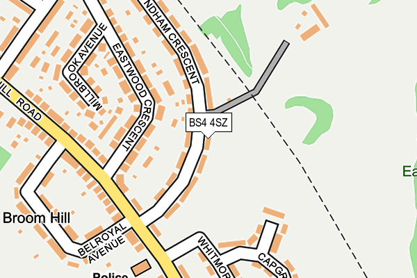 BS4 4SZ map - OS OpenMap – Local (Ordnance Survey)