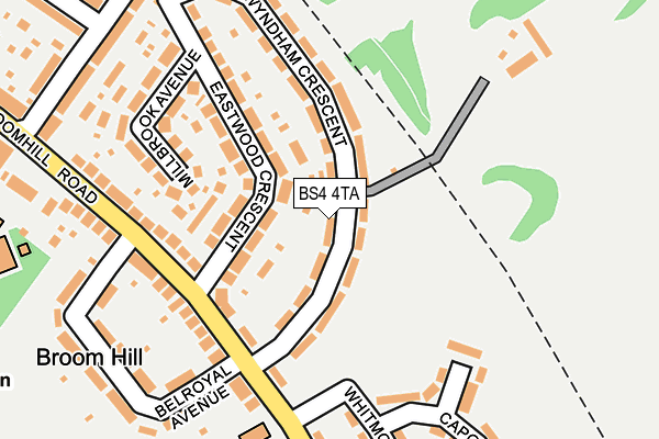 BS4 4TA map - OS OpenMap – Local (Ordnance Survey)