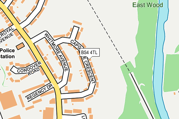 BS4 4TL map - OS OpenMap – Local (Ordnance Survey)