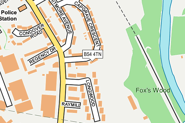 BS4 4TN map - OS OpenMap – Local (Ordnance Survey)