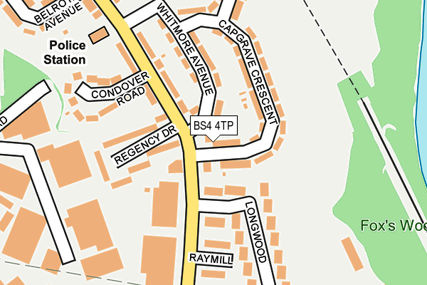 BS4 4TP map - OS OpenMap – Local (Ordnance Survey)