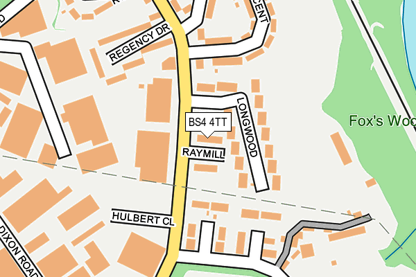 BS4 4TT map - OS OpenMap – Local (Ordnance Survey)