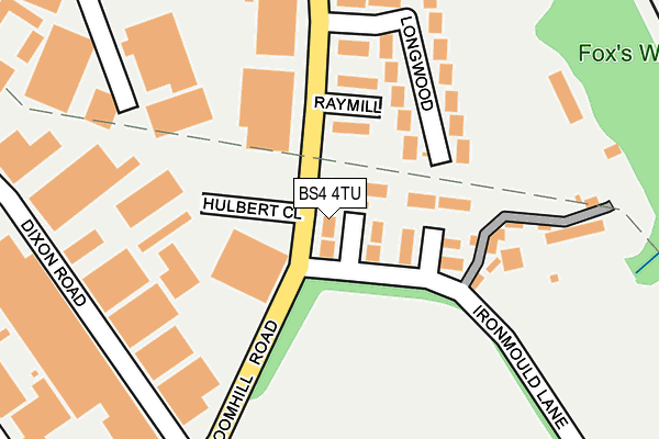 BS4 4TU map - OS OpenMap – Local (Ordnance Survey)