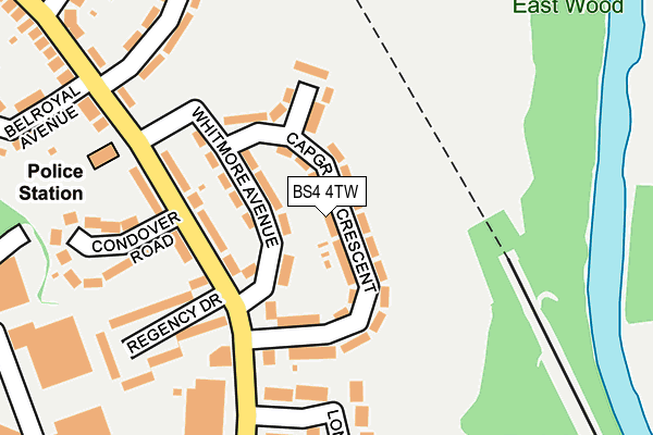BS4 4TW map - OS OpenMap – Local (Ordnance Survey)