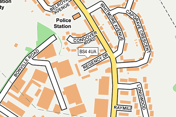 BS4 4UA map - OS OpenMap – Local (Ordnance Survey)