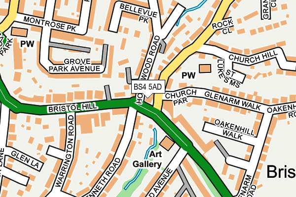 BS4 5AD map - OS OpenMap – Local (Ordnance Survey)