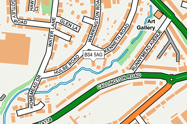 BS4 5AG map - OS OpenMap – Local (Ordnance Survey)