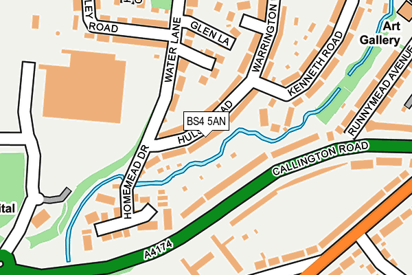 BS4 5AN map - OS OpenMap – Local (Ordnance Survey)