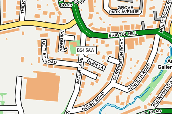 BS4 5AW map - OS OpenMap – Local (Ordnance Survey)