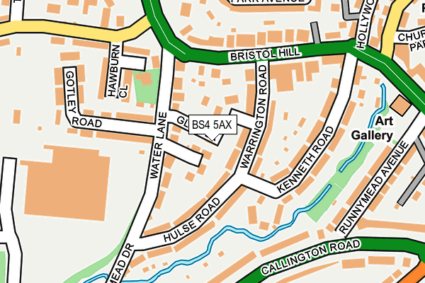 BS4 5AX map - OS OpenMap – Local (Ordnance Survey)