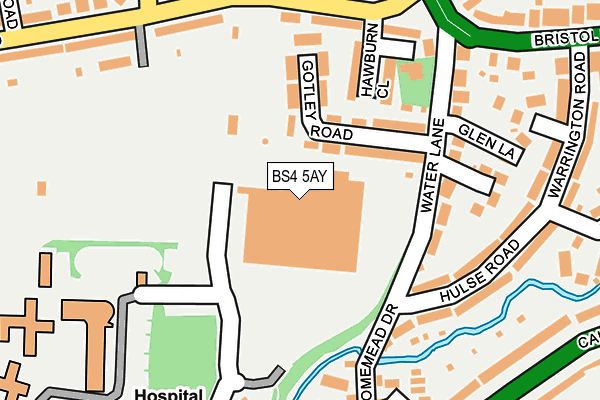 BS4 5AY map - OS OpenMap – Local (Ordnance Survey)