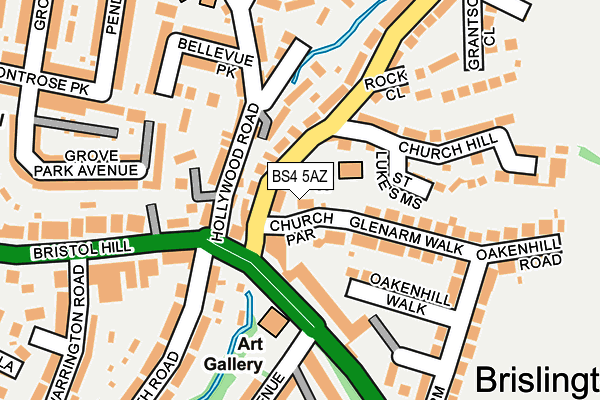 BS4 5AZ map - OS OpenMap – Local (Ordnance Survey)
