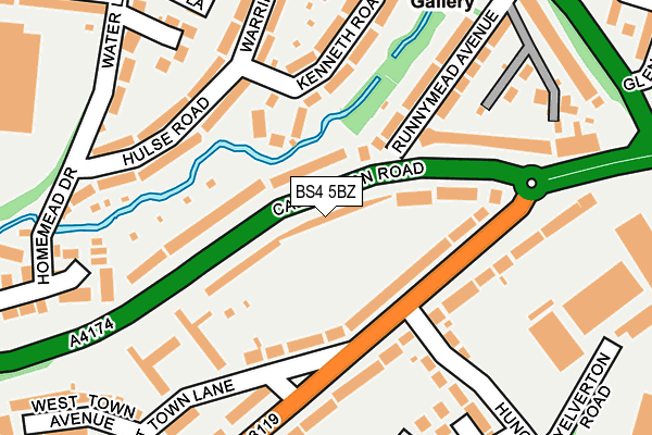 BS4 5BZ map - OS OpenMap – Local (Ordnance Survey)