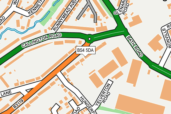 BS4 5DA map - OS OpenMap – Local (Ordnance Survey)
