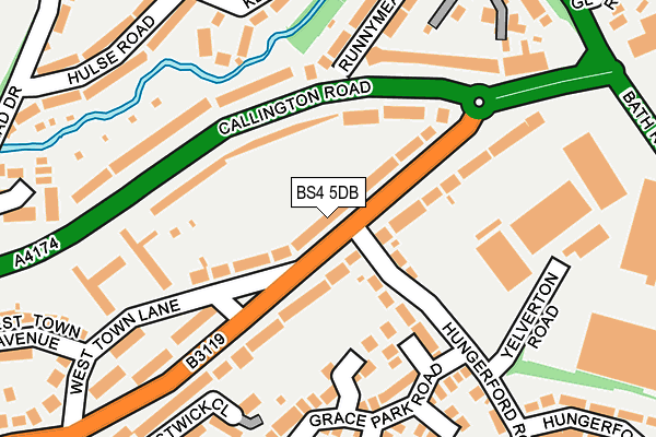 BS4 5DB map - OS OpenMap – Local (Ordnance Survey)