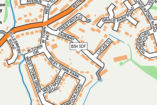 BS4 5DF map - OS OpenMap – Local (Ordnance Survey)