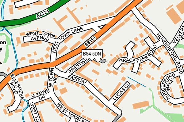 BS4 5DN map - OS OpenMap – Local (Ordnance Survey)