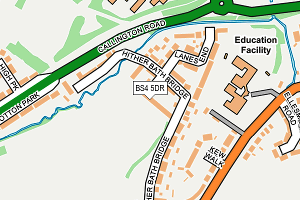 BS4 5DR map - OS OpenMap – Local (Ordnance Survey)