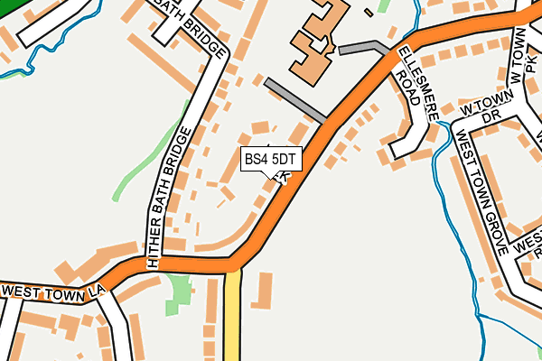 BS4 5DT map - OS OpenMap – Local (Ordnance Survey)