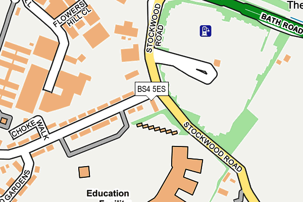 BS4 5ES map - OS OpenMap – Local (Ordnance Survey)