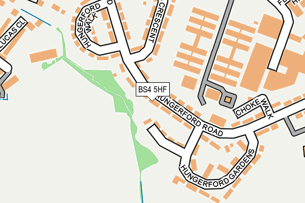 BS4 5HF map - OS OpenMap – Local (Ordnance Survey)