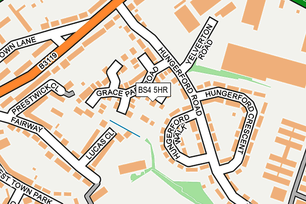 BS4 5HR map - OS OpenMap – Local (Ordnance Survey)