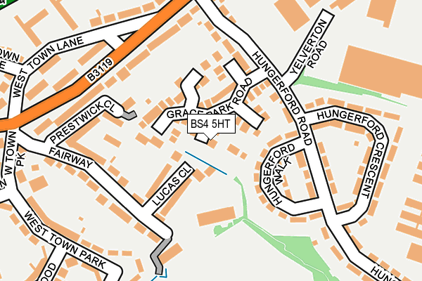 BS4 5HT map - OS OpenMap – Local (Ordnance Survey)