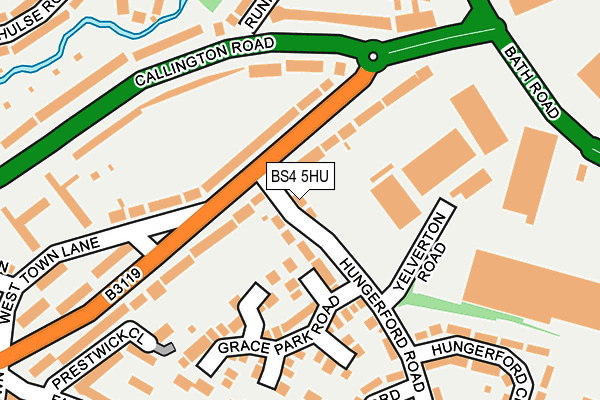 BS4 5HU map - OS OpenMap – Local (Ordnance Survey)