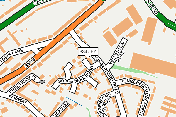 BS4 5HY map - OS OpenMap – Local (Ordnance Survey)