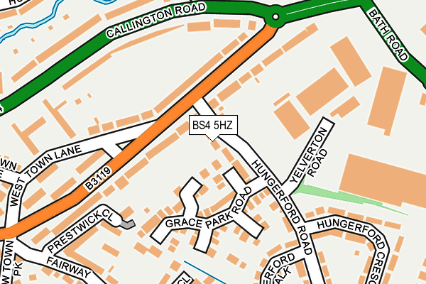 BS4 5HZ map - OS OpenMap – Local (Ordnance Survey)