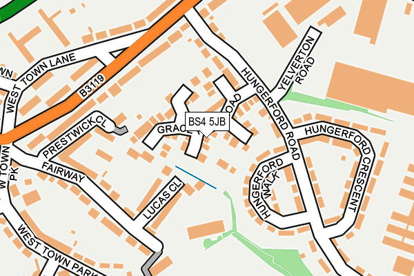 BS4 5JB map - OS OpenMap – Local (Ordnance Survey)