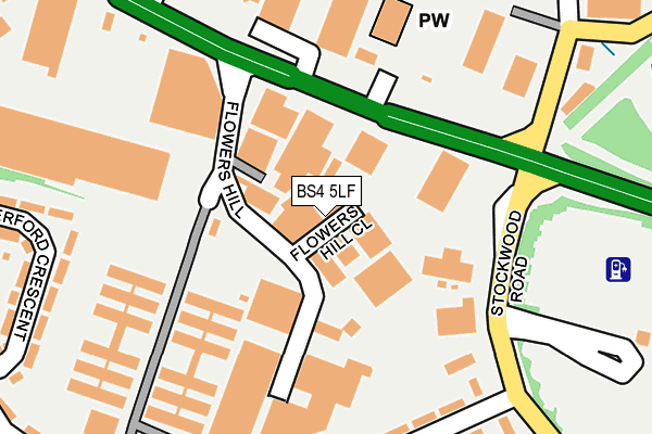 BS4 5LF map - OS OpenMap – Local (Ordnance Survey)