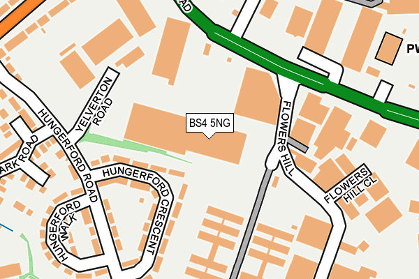 BS4 5NG map - OS OpenMap – Local (Ordnance Survey)
