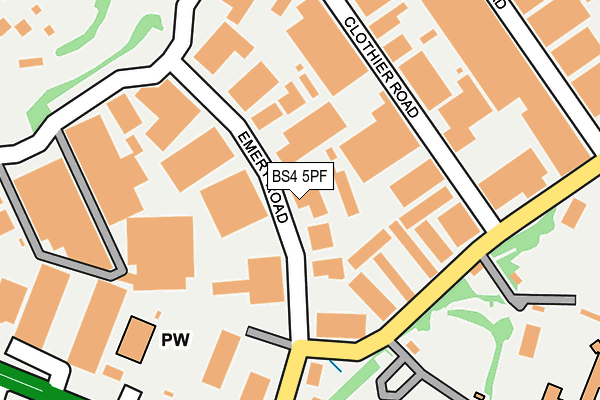 BS4 5PF map - OS OpenMap – Local (Ordnance Survey)