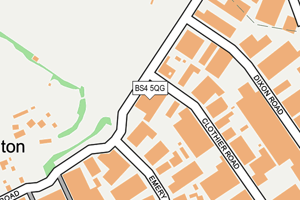 BS4 5QG map - OS OpenMap – Local (Ordnance Survey)