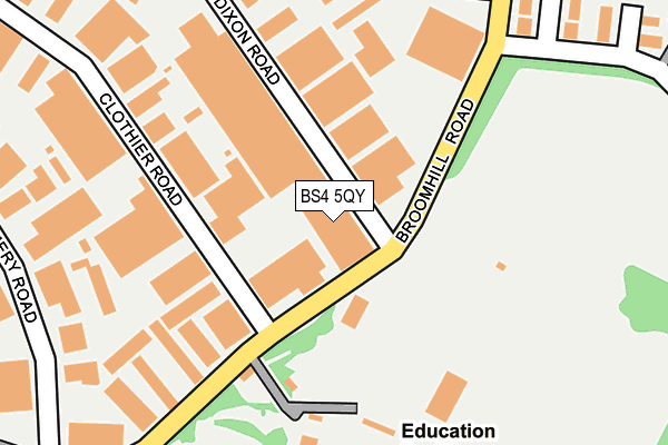 BS4 5QY map - OS OpenMap – Local (Ordnance Survey)