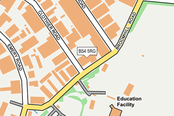 BS4 5RG map - OS OpenMap – Local (Ordnance Survey)