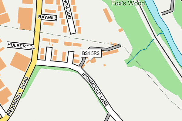 BS4 5RS map - OS OpenMap – Local (Ordnance Survey)