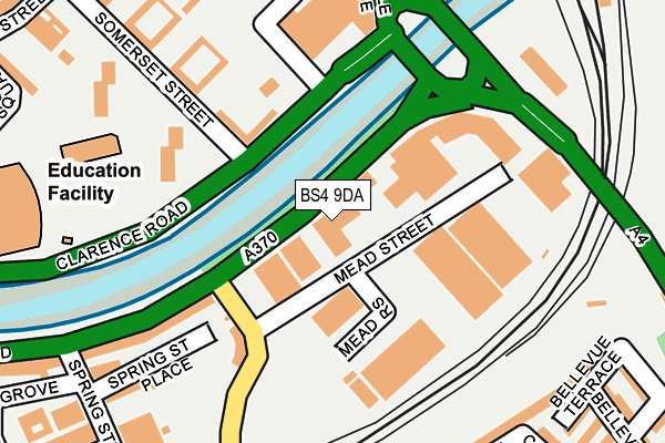 BS4 9DA map - OS OpenMap – Local (Ordnance Survey)