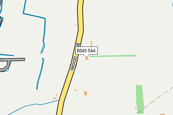 BS40 5AA map - OS OpenMap – Local (Ordnance Survey)