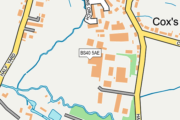 BS40 5AE map - OS OpenMap – Local (Ordnance Survey)