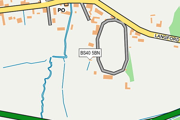 BS40 5BN map - OS OpenMap – Local (Ordnance Survey)