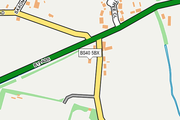 BS40 5BX map - OS OpenMap – Local (Ordnance Survey)